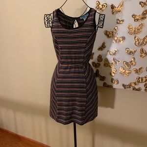 Francesca's dress Rainbow stripe blue size small